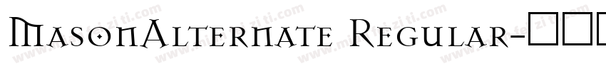 MasonAlternate Regular字体转换